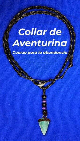 Collar Vibra En 1 Piedra Aventurina