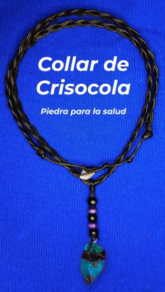 Collar Vibra En 1 Piedra Crisocola