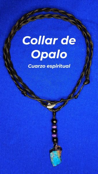 Collar Vibra En 1 Piedra Opalo