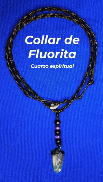 Collar Vibra En 1 Piedra Fluorita