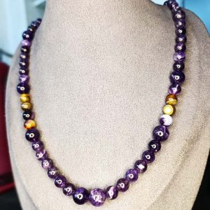 Collar de cuentas Amatista