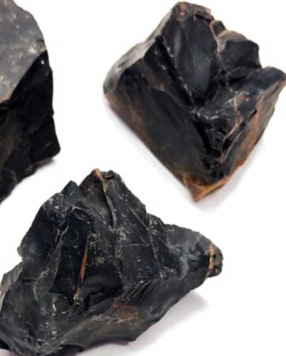 Collar de 1 piedra de obsidiana artesanal para protección energética