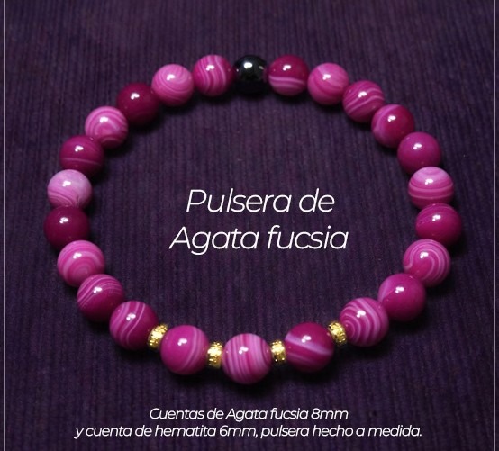 Ágata fucsia