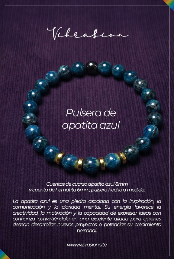 Pulsera de Apatita Azul - Image 3