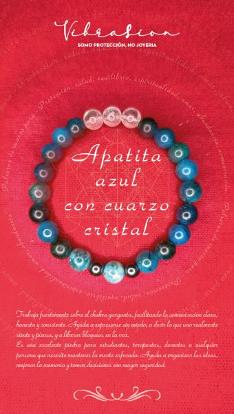 Pulsera de Apatita Azul