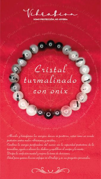 Pulsera de Cuarzo Turmalinado