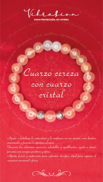 Pulsera de Cuarzo Cereza