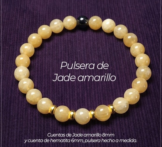 Pulsera de Jade Amarillo