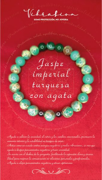 Pulsera de Jaspe Imperial Turquesa