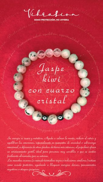 Pulsera de Jaspe Kiwi