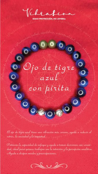 Pulsera de Ojo de Tigre Azul