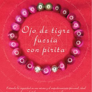 Pulsera de Ojo de Tigre Fucsia