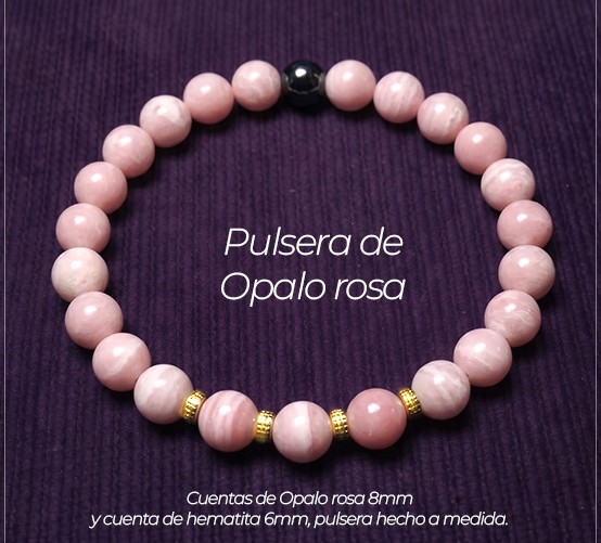 Pulsera de Ópalo Rosa