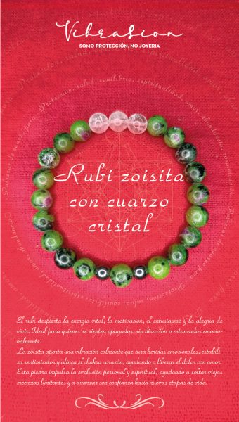 Pulsera de Rubí Zoisita
