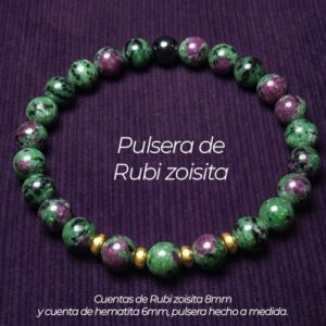Pulsera de Rubí Zoisita