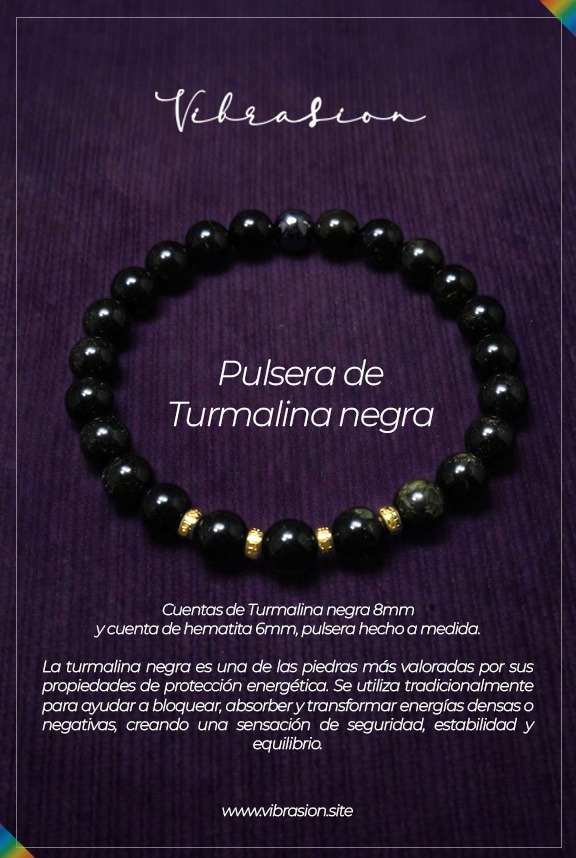 Pulsera de Turmalina Negra - Image 3