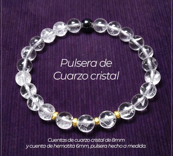 Pulsera de Cuarzo Cristal