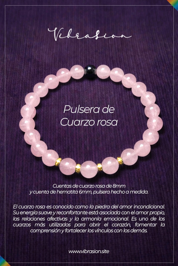 Pulsera de Cuarzo Rosa - Image 3