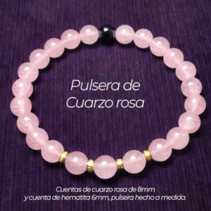 Pulsera de Cuarzo Rosa