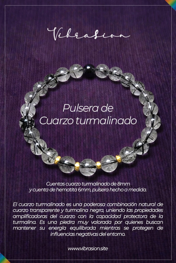 Pulsera de Cuarzo Turmalinado - Image 3