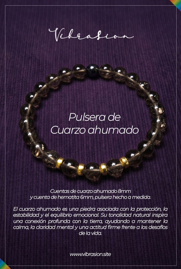 Pulsera de Cuarzo Ahumado - Image 3