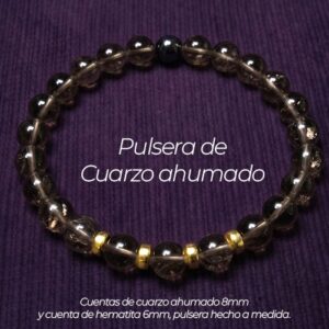 Pulsera de Cuarzo Ahumado