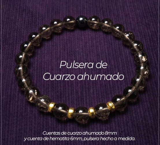 Pulsera de Cuarzo Ahumado