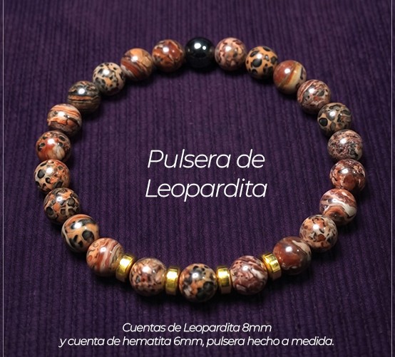 Pulsera de Leopardita