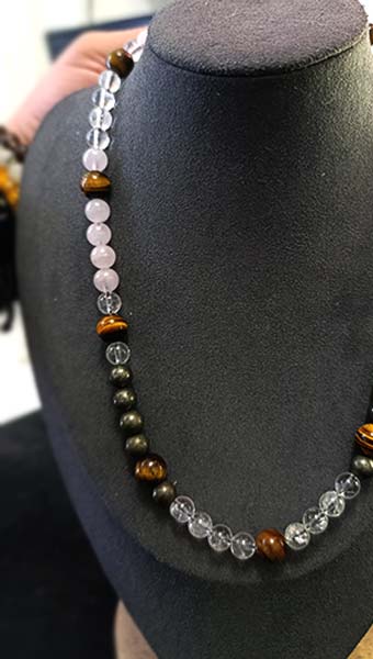 Collar de cuentas ojo de tigre