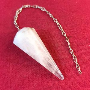 Péndulo de Cuarzo Rosa